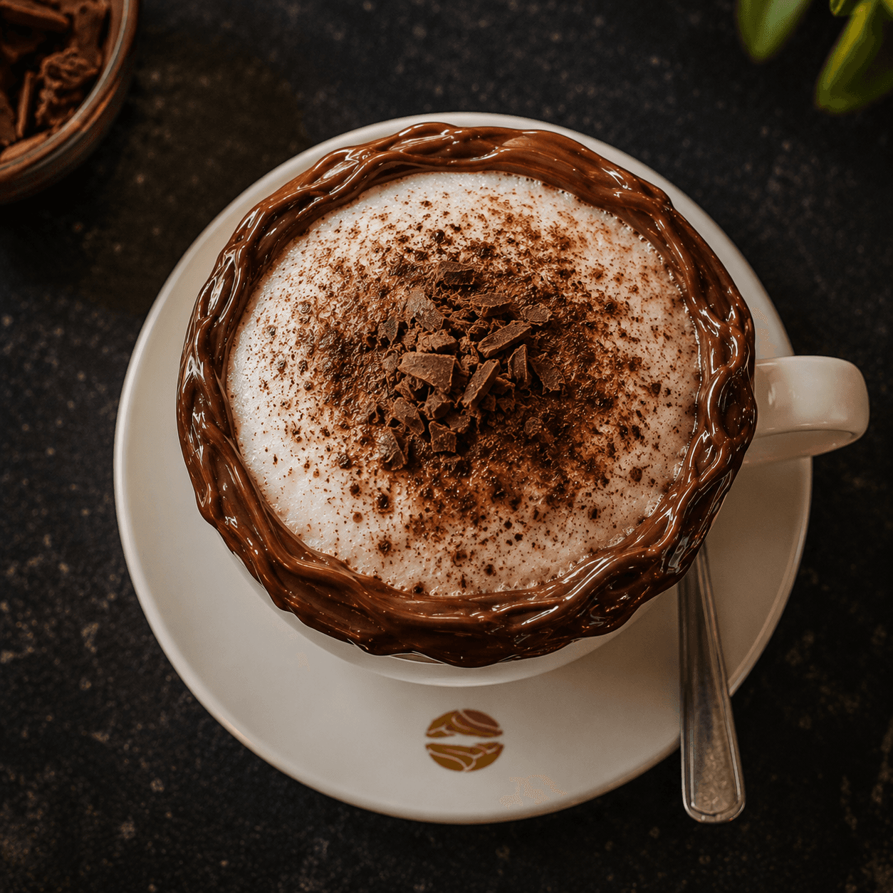 Cappuccino c/ Borda de Nutella (G)